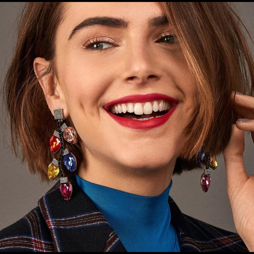 Christmas Earrings and hair clip